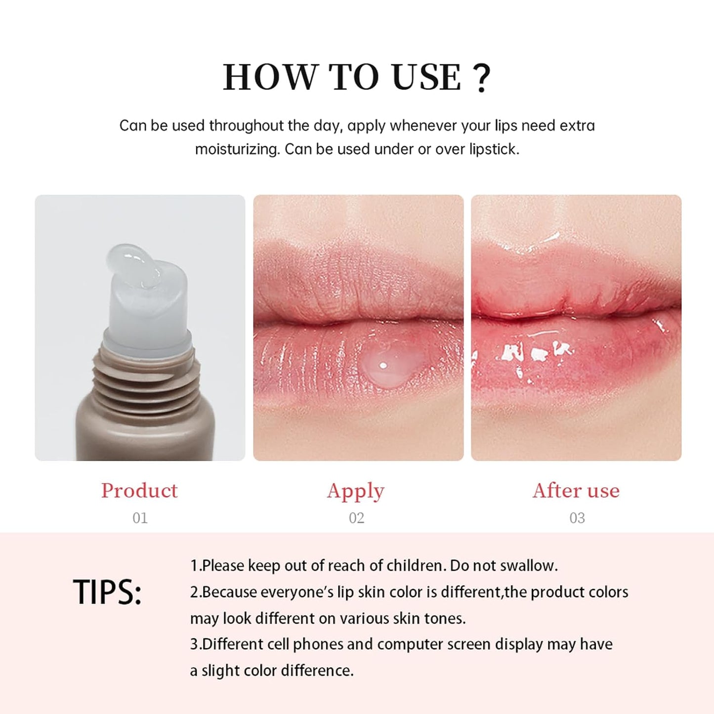 Luxurious Glossy Lip Balm Butter - Hydrating Peptide Lip Tint & Stain in 4 Beautiful Shades for Ultimate Nourishment and Repair